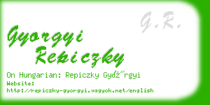 gyorgyi repiczky business card
